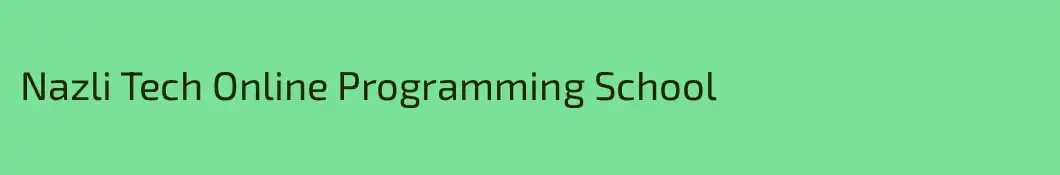 Nazli Tech Online Programming School